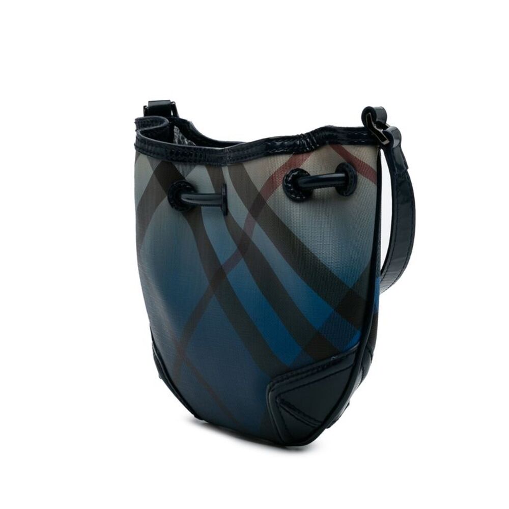 Burberry Supernova Check Coated Canvas Gradient Drawstring Crossbody - Picture 3 of 10